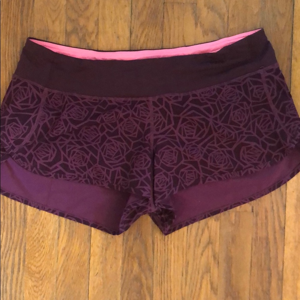 Lululemon speed shorts size 10